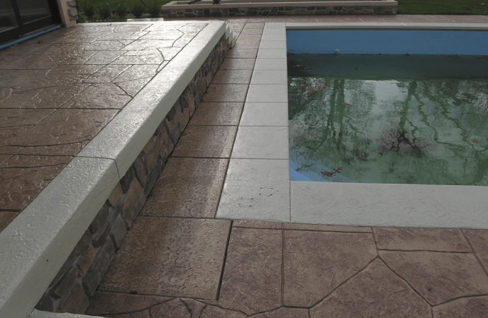 Pool Deck Stamped Concrete, SoFlo Pool Decks and Pavers of Wellington
